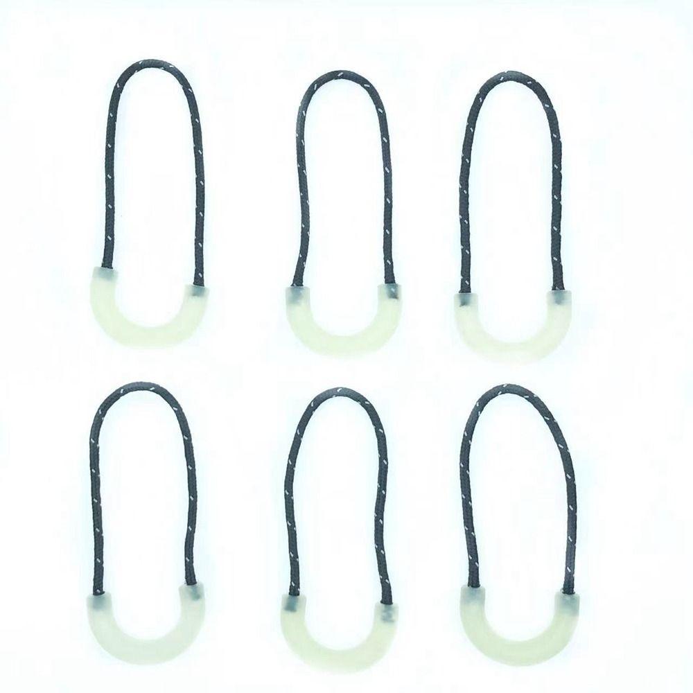 10pcs TPU Night Light Puller End Multistyles Fit Rope Tag New Travel Bag Puller  Outdoor Tool