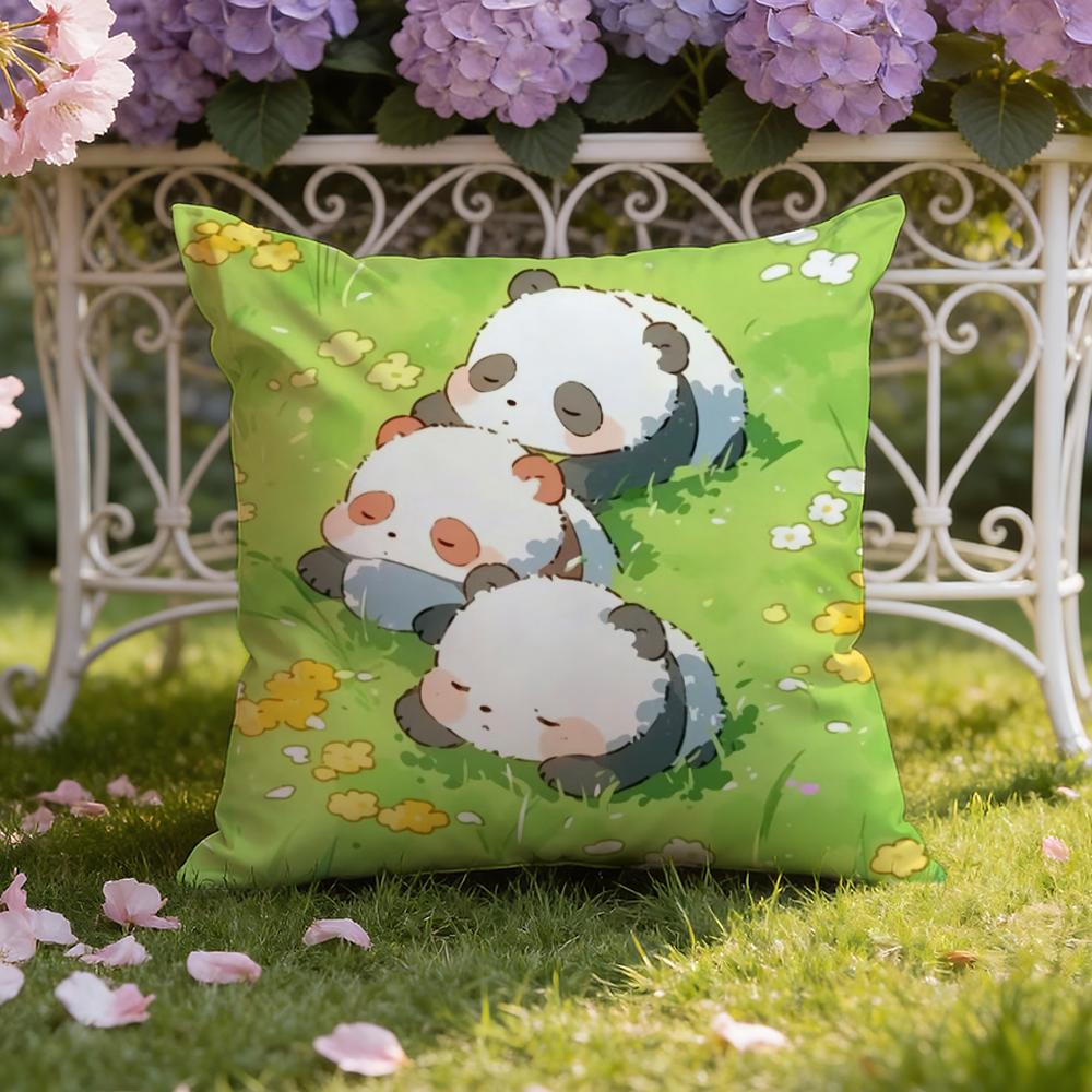 Cartoon Drawing Animal Cushion Cover Home & Car Dual-Scene Pillow Cover: Reversible for Premium Comfort