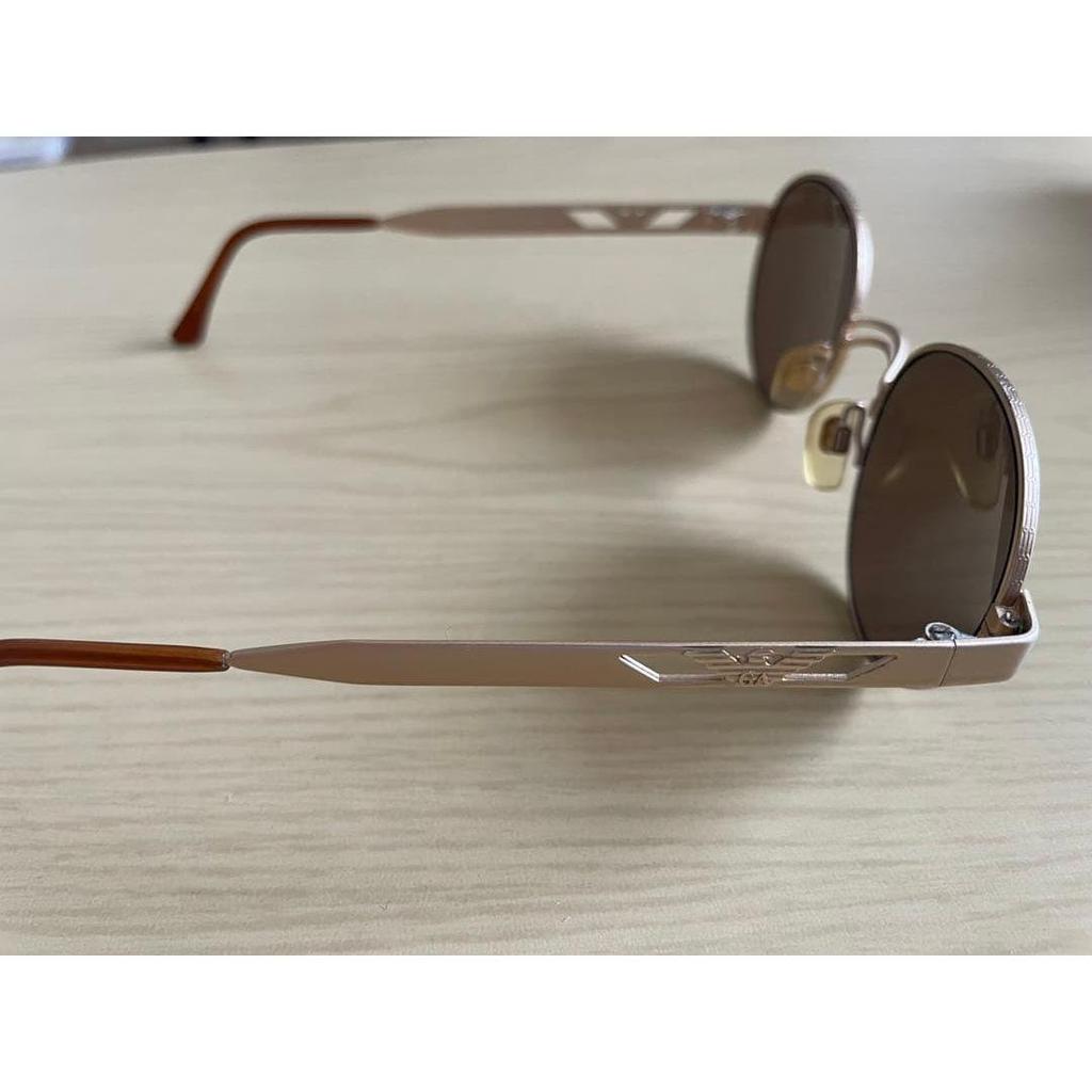 Used ARMANI Armani Sunglasses Oval Metal Frame Sunglasses