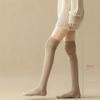 Women's Knee-High Socks - High Elasticity Thin Long Stacked Solid Color Polyester Stockings, All-Season Machine Washable