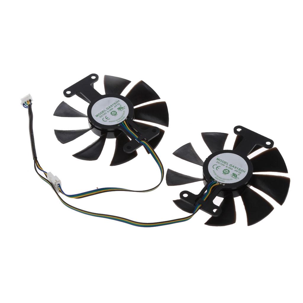 New 85mm GA91S2H for DC 12V 0.35A 4Pin Cooler Fan Replacement For Zotac GTX 1060 GTX950 GTX 1050Ti Graphics Card Cooling