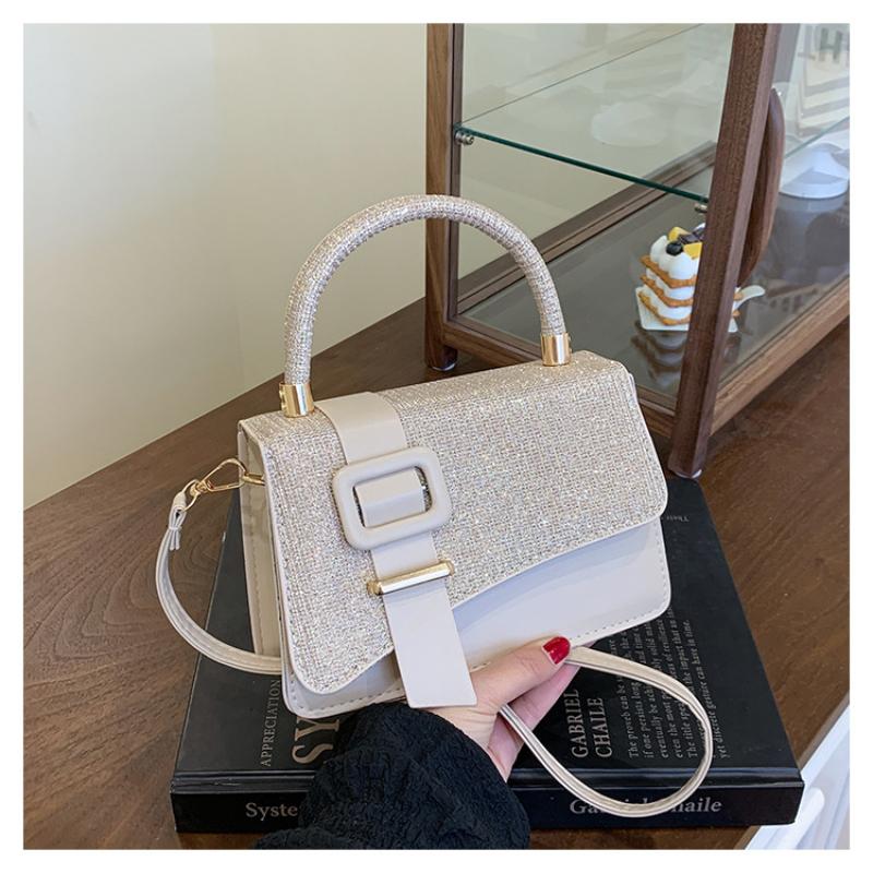 

Trendy Simple Shiny Shoulder Bag Ins Style Tote Bag Female Commuting Crossbody Bag For Women Birthday Gifts срібний