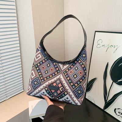 Einfache und modische Tragetasche mit großem Fassungsvermögen Modische Studenten-Alltagstasche für Damen Sommer Neue Schultertasche
