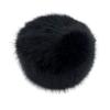 Unisex Thick Fur Dome Cap Retro Warm Flat Top Hat Outdoor Winter Accessories