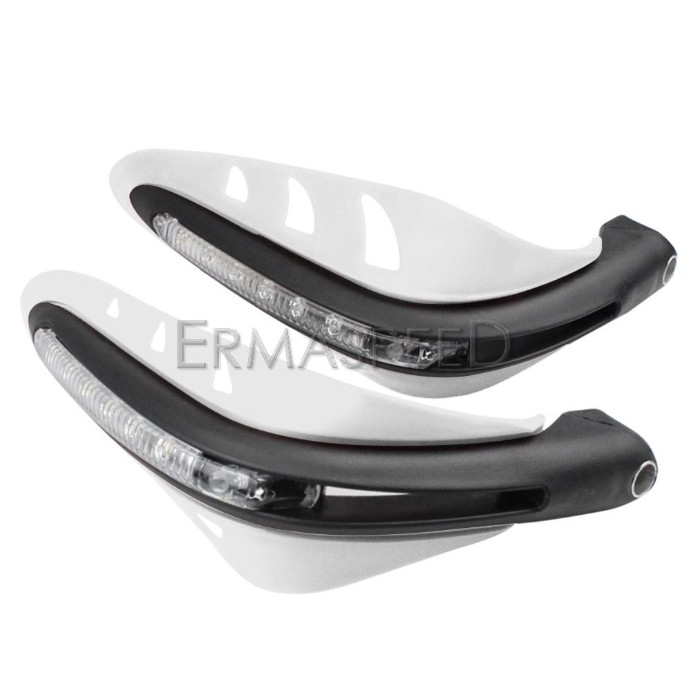 Apărători universale pentru mâini pentru motociclete de 22 mm cu indicatori de semnalizare LED pentru motocross Dirt Bike Protector pentru mâini pentru