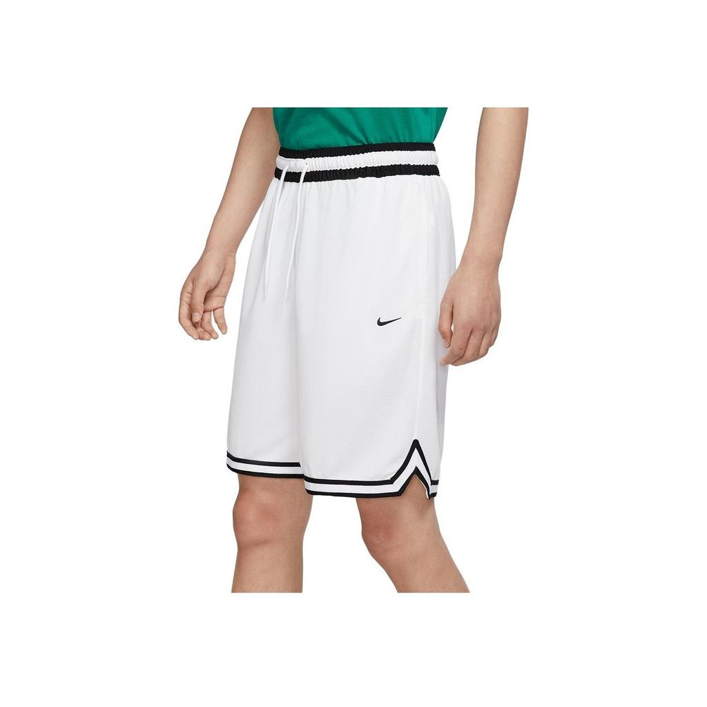 Nike Dri-Fit DNA Logo Print Stripe Drawstring Sports Shorts Men Bottoms White DH7161-100