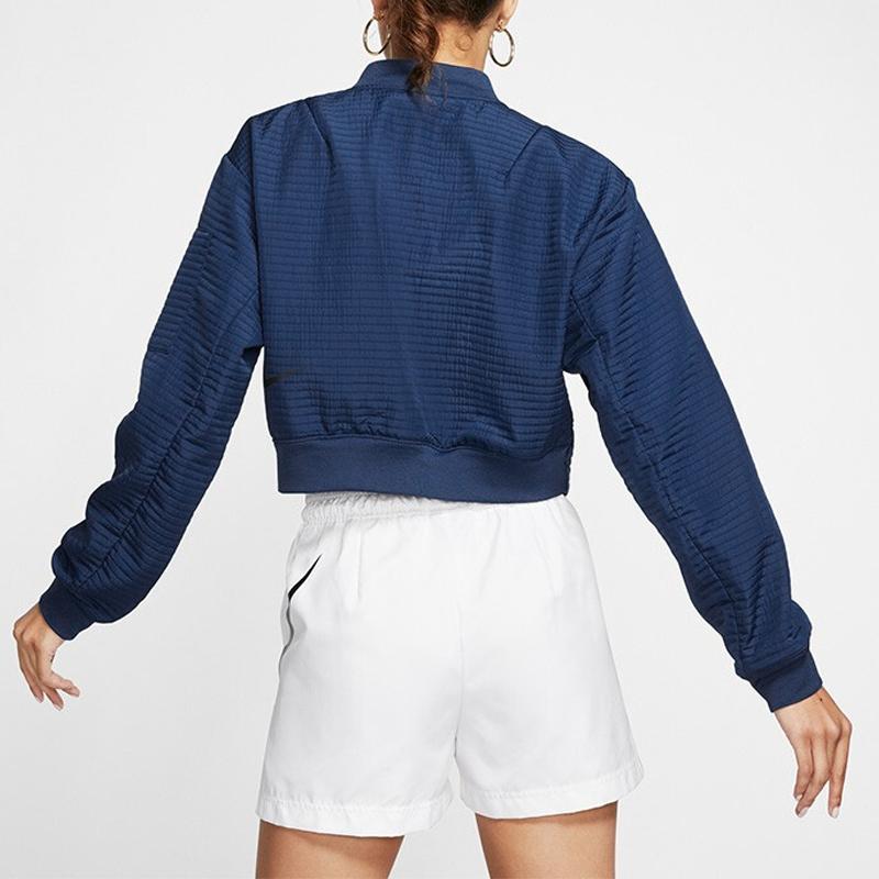 Nike Sportkleding Tech Pack Opstaande Kraag Raglanmouw Jas Dames Jas Blauw BV4742-407