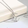 Trendy Unicorn and Moon Clavicle Necklace - European and American Style for Women