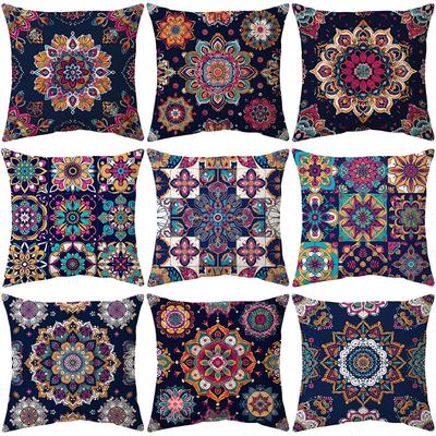 Pillow Cover Short Plush Print Living Room Sofa Decorative Cushion Cover Bedroom Pillow Cover