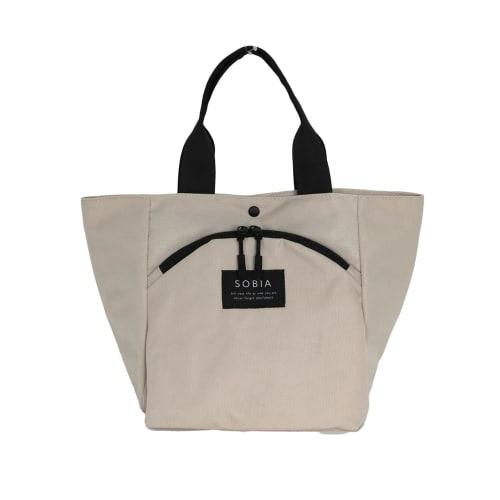 Water-repellent Nylon One-mile Insulated Tote Bag, Insulated and Heat-insulated, Light Beige