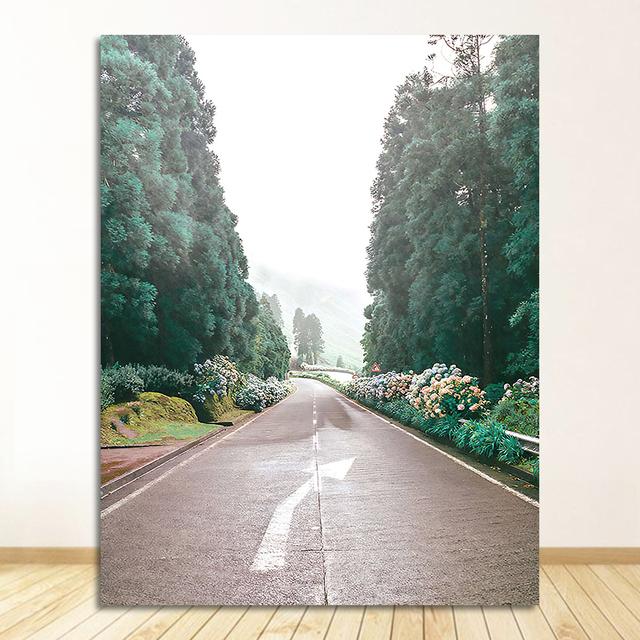 Biber Wand Kunst Leinwand Malerei Nordic Poster Und Drucke Wand Bilder Für Wohnzimmer Dekor Wald Berg Boot See Anlage