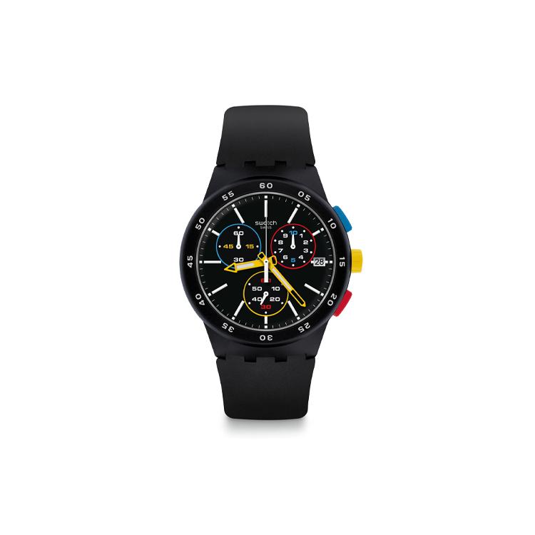 SWATCH Men Black Watch SUSB416 SUSB416 Black