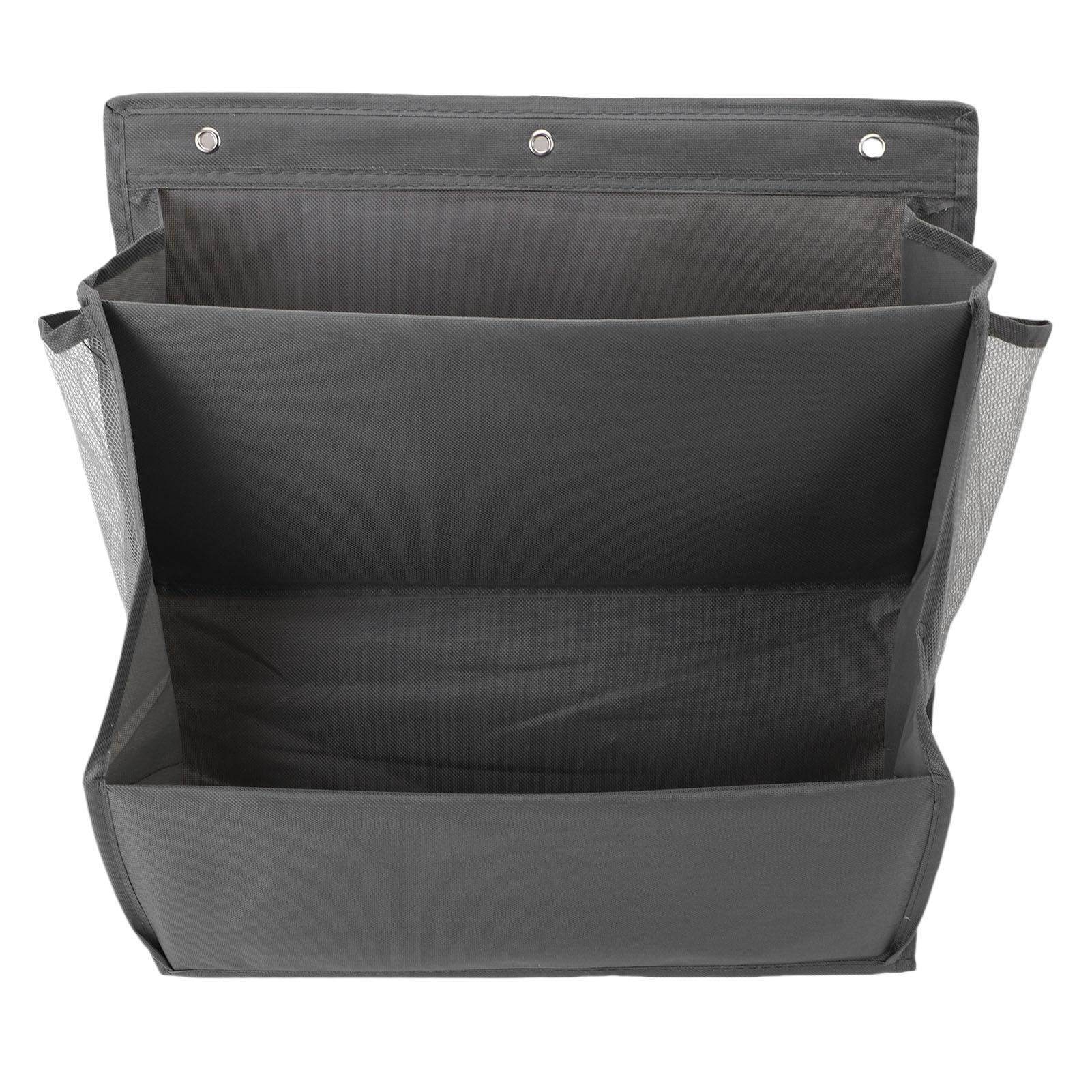 

Настенный подвесной органайзер для обуви из ткани Оксфорд, экономящий место, многофункциональный, 2-ярусная подвесная полка для обуви с самоклеящимися крючками для серый