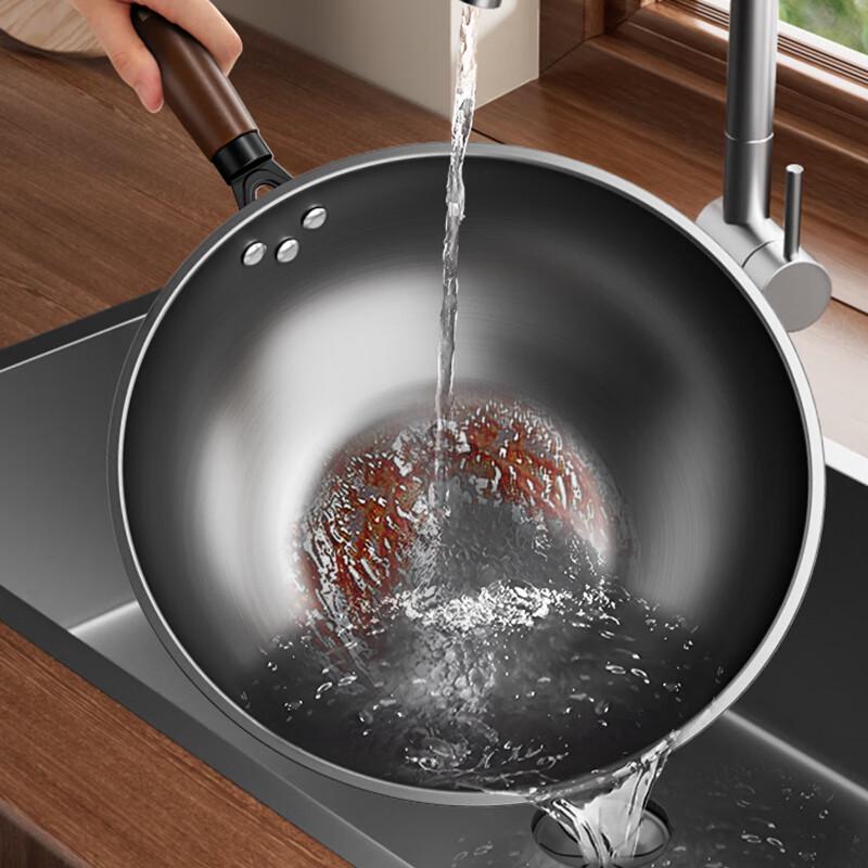 Kangbah Non-Stick Deep Nitriding Iron Wok