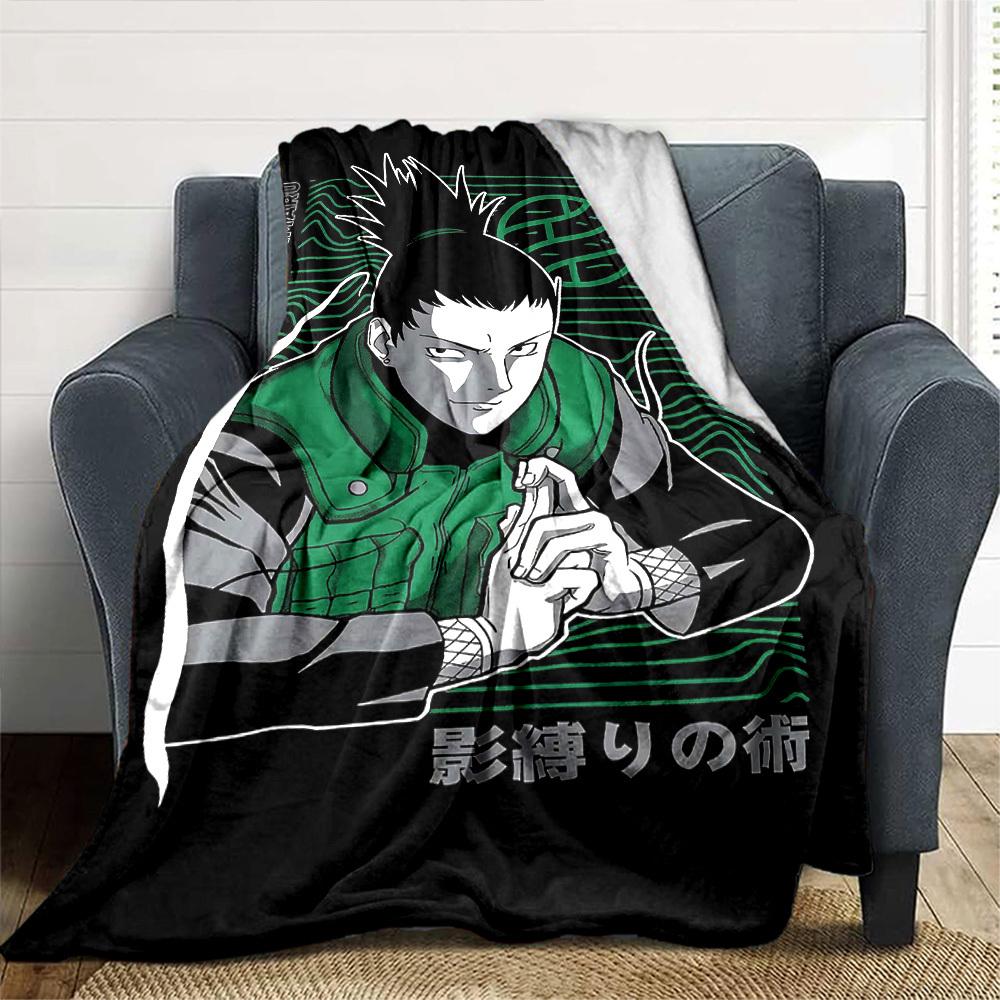 1pc Shikamaru Shadow Binding Technique Soft Flannel All Season Throw for Home, Office, Outdoor UseDurable Comfort Soft Warm Throw for Home