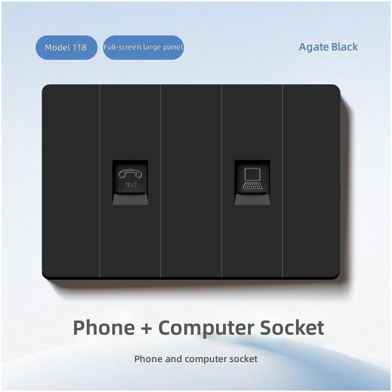 Brazil Standard Electrical 20A Socket Outlet with Usb Type-C Fast Charging 118 Type Wall Switches