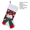 Christmas Stocking Snowman Santa Design Soft Xmas Stockings with Plush Cuff Fireplace Hanging Socks Candy Bag for Tree Fireplace Window Staircase