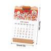 Wooden Detachable Base 2026 Desktop Calendar Chinese New Year DIY Monthly Planner Date Display Standing Calendar