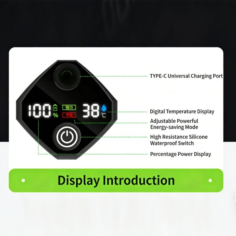 ABS Pompa Prysznicowa Turystyczna Z 150 momentem Pracy I Wymienną Dyszą Do Użytku Zewnętrznego