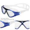 Adults Large Frame Professional Anti Fog Swimming Glasses Snorkeling Sports Swim Goggles(Blue Free Size)