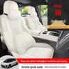 Ideal i8 Suede Saddle Pads: Custom-fit for Six-Seat, Fully Enclosed, Perforated, Breathable Car Seats.