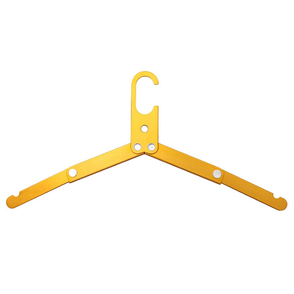 Lightweight Aluminum Alloy Multi-functional Portable Folding Clothes Hanger Outdoor Travel Clothes Coat Hanger Organizer