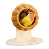 Parakeet Nest Artificial Rattan Washable Breathable Ornaments Bird Cage Toys for Small Parrots Canaries Nesting Living Room Home