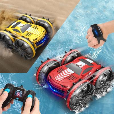 2024 New 2 In 1 Rc Car Toy Water Tank 2.4G Remote Control Waterproof Stunt Car 4wd Vehicle Amphibious Auto Toys for Kids Boy Girl Gifts