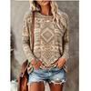 Women's Long Sleeve T-Shirt Colorful Dragonfly Heart Print Crew Neck Casual Loose Spring Fall Tops