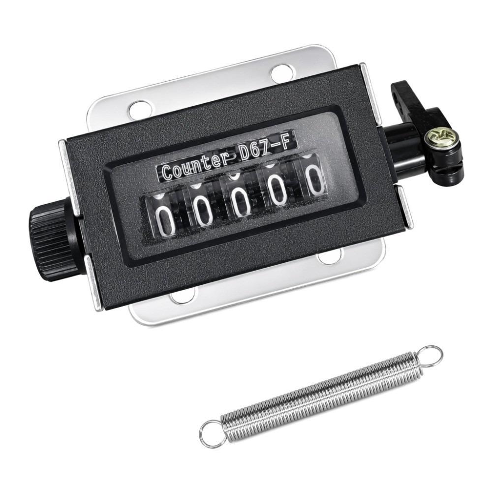 Contatore Meccanico Range 0-99999 Contatore Manuale a Molla Contatore di Passaggi Industriale