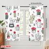 2pcs 2D flat printing Halloween Drapes Bohemian cactus 100% Polyester Without Electricity Spring Party & Holiday Decor Use for