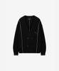 Ziosongzio Semblance Double-Breasted Cardigan Black Zi2Kt810Bk