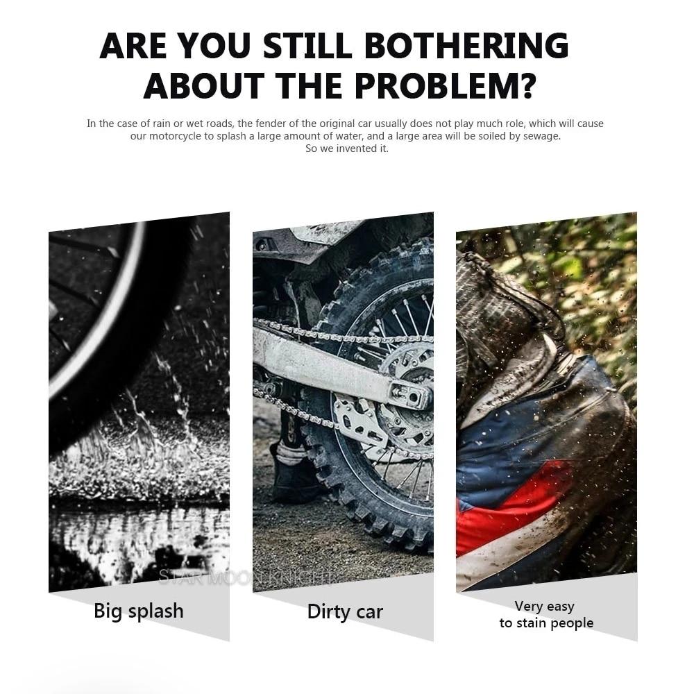 MKLIGHTECH  For HONDA ADV350 ADV 350 ADV250 -2022 Motorcycle Accessories Rear Wheel Hugger Fender Mudguard Mud Splash Guard