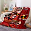 Custom Name Incredible Family Adventure flannel Blanket for Super Soft Cute Comfort Blanket for Travel Bedding Couch Sofa Blanket