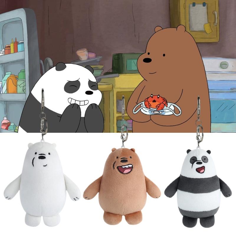 Wir Bären Plüsch-Schlüsselanhänger Grizzly, Eisbär und Panda Optionen!