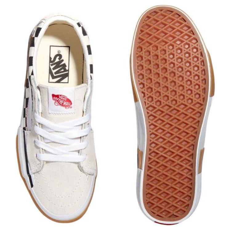 Vans Sk8 Comfortable Low-Top Skate Shoes Unisex Sneakers White VN0009QS4481