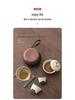 Wood Ash River Ceramic Travel Tea Set: 2-Cup Gongfu Set for Camping - Ideal Gift for Elders