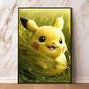 Pikachu Canvas Prints Cute Anime Poster Decor Paintings Modern Living Room Cartoon Character Picture Wall Decor Gifts