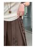 Jiu'er Elegant Korean High-Waisted Lace Pleated Skirt 0714