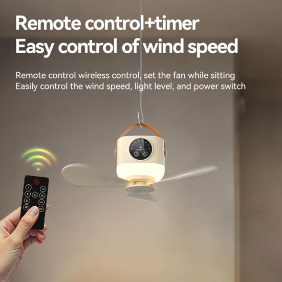 Deckenventilator mit Fernbedienung Fernbedienung 4 Windgeschwindigkeiten Multifunktional Batterie