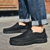 Fashion Fashionable Men's Cowhide Leather Casual Shoes Outdoor Leather Mountaineering Shoes Men Loafer Shoes 2025