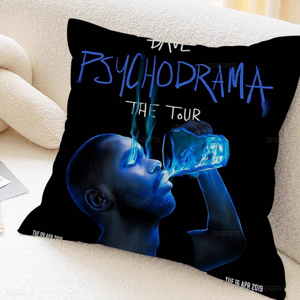 Pop Hip Hop Rapper Dave Pillow Gift Home Office Decoration Bedroom Sofa Car Cushion Cover Case 45x45