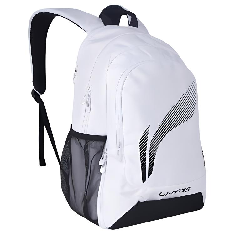 Li Ning Polyester Backpack Regular Unisex White ABSU401-2