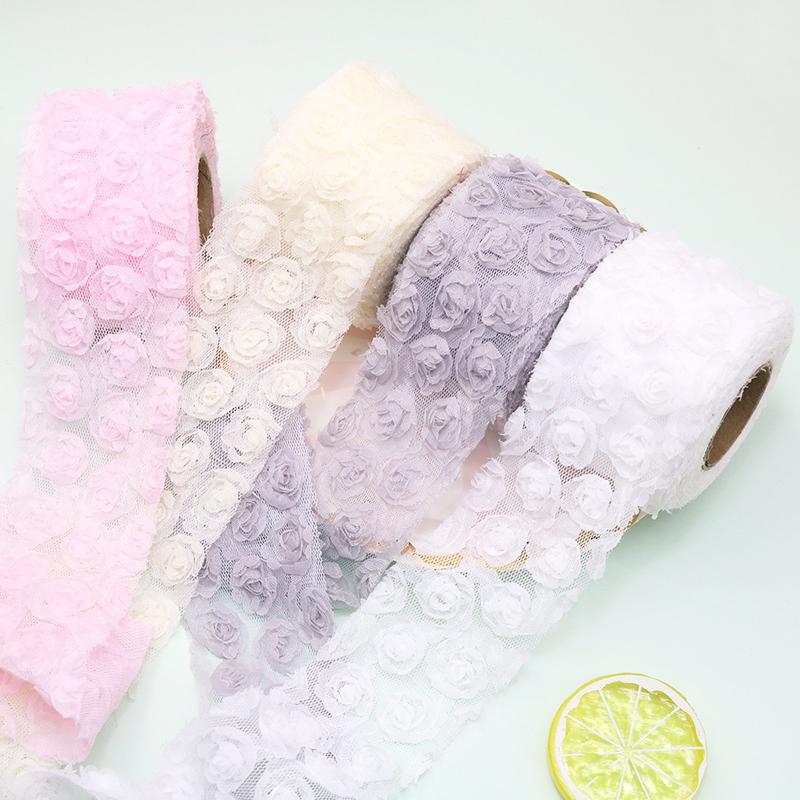 DIY Verzierung Mesh Party-Accessoires Kleid Stickerei Tasche Dekorationen Rosenblätter Vorhänge Geschenk