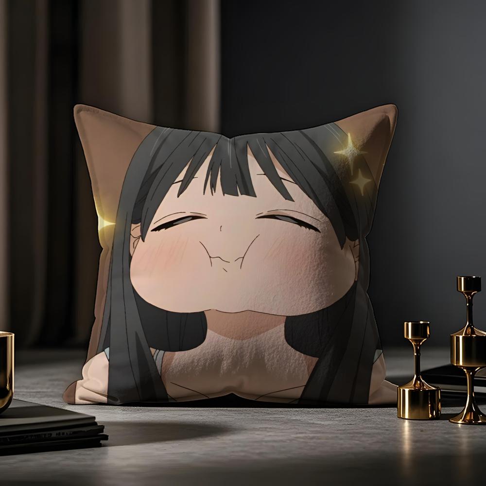 Tomorrowsauce's Sailor Suit Cushion Cover Anti-dustmite Pillowcase Invisible Zipper Silky Short Plush Sofa Cushion Cover