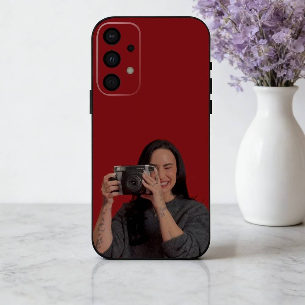 D-Demi L-LovatoS Singer Phone Case For Samsung Galaxy A73,A72,A71,A70,A53,A52,A51,Soft Silicone Black Cover