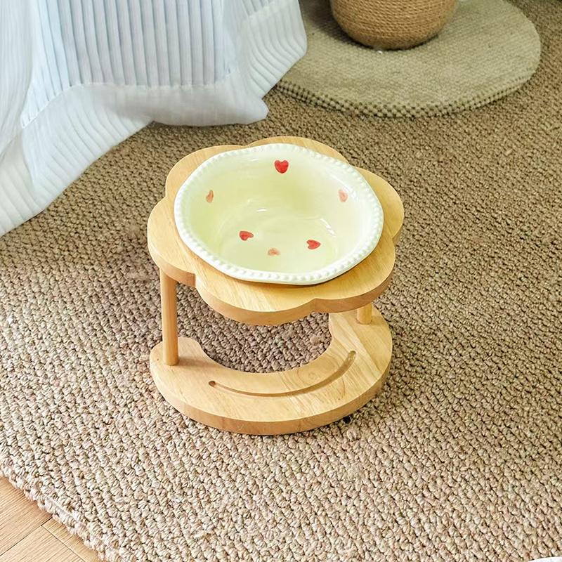 Ceramic Pet Cat Bowl Pet Drinking Water Feeding Bowl Ceramics Cat Food Dog Food Utensils Cat Dog Pet Supplies Accessories