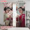2pcs   Plane Printing Curtains&Window Treatment Sakura and Geisha Characters Polyester Woven (without Rod) Art Deco Festive