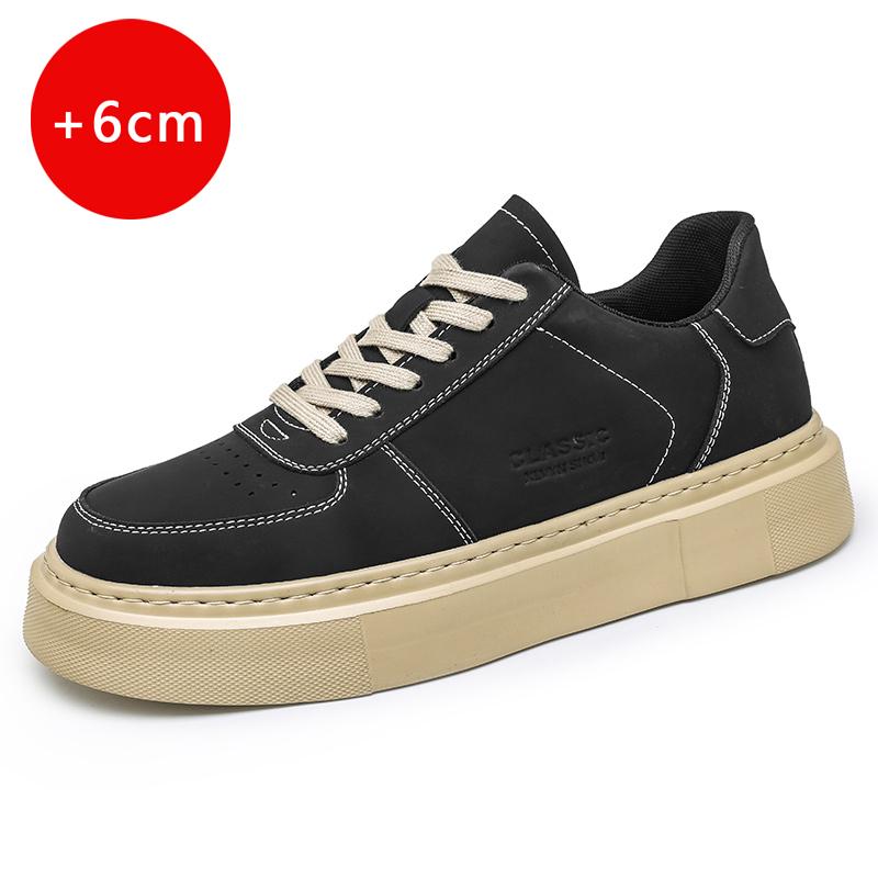 

Мужская повседневная кожаная обувь, модные дизайнерские мужские туфли, увеличивающие рост, роскошные удобные дышащие кроссовки Zapatos De Hombre 39