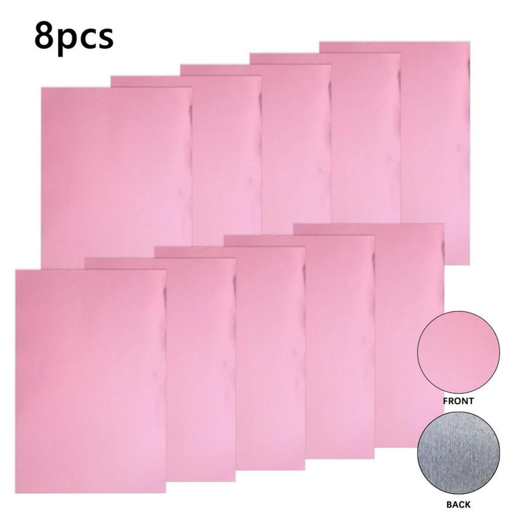 8Pcs Metallic Cardstock Paper Sheets, Versatile, Construction Paper Crafting Supplies for Christmas Invitations, Arts and Crafts
